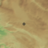 Shaded relief of the 52 km around Zovi Do, drawn from the GMTED2010 grid
