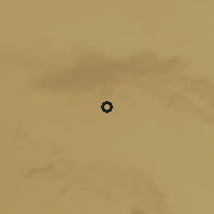 Shaded relief of the 58 km around Gootau, drawn from the GMTED2010 grid