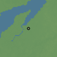 Shaded relief of the 60 km around Abaetetuba, drawn from the GMTED2010 grid