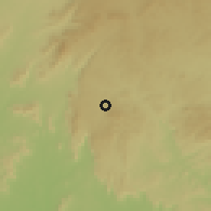 Shaded relief of the 60 km around Bom Conselho, drawn from the GMTED2010 grid