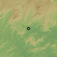 Shaded relief of the 58 km around Bom Jesus do Itabapoana, drawn from the GMTED2010 grid