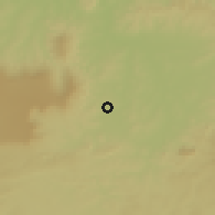 Shaded relief of the 60 km around Brejo Santo, drawn from the GMTED2010 grid
