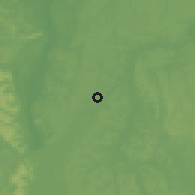 Shaded relief of the 60 km around Breu Branco, drawn from the GMTED2010 grid