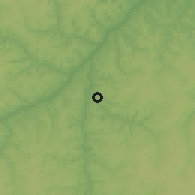 Shaded relief of the 60 km around Buriticupu, drawn from the GMTED2010 grid