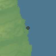 Shaded relief of the 60 km around Cabedelo, drawn from the GMTED2010 grid