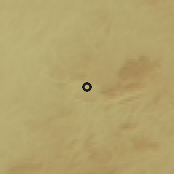 Shaded relief of the 58 km around Cabreúva, drawn from the GMTED2010 grid
