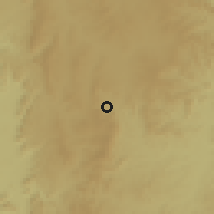 Shaded relief of the 59 km around Caetité, drawn from the GMTED2010 grid