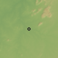 Shaded relief of the 60 km around Caicó, drawn from the GMTED2010 grid