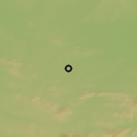 Shaded relief of the 60 km around Cajazeiras, drawn from the GMTED2010 grid