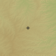 Shaded relief of the 58 km around Cambé, drawn from the GMTED2010 grid