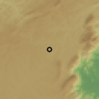 Shaded relief of the 57 km around Campina Grande do Sul, drawn from the GMTED2010 grid