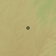 Shaded relief of the 58 km around Campo Murão, drawn from the GMTED2010 grid