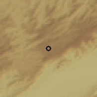 Shaded relief of the 58 km around Campos do Jordão, drawn from the GMTED2010 grid