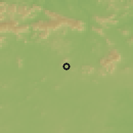Shaded relief of the 60 km around Canaã dos Carajás, drawn from the GMTED2010 grid