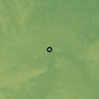Shaded relief of the 60 km around Altamira, drawn from the GMTED2010 grid