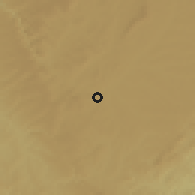 Shaded relief of the 58 km around Castro, drawn from the GMTED2010 grid