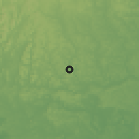 Shaded relief of the 60 km around Catu, drawn from the GMTED2010 grid