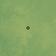 Shaded relief of the 60 km around Altos, drawn from the GMTED2010 grid
