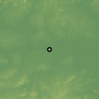 Shaded relief of the 56 km around Charqueadas, drawn from the GMTED2010 grid
