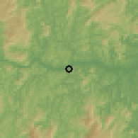 Shaded relief of the 59 km around Colatina, drawn from the GMTED2010 grid