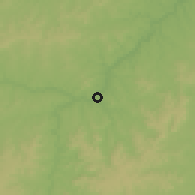 Shaded relief of the 60 km around Colinas, drawn from the GMTED2010 grid