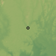 Shaded relief of the 60 km around Conceição do Jacuípe, drawn from the GMTED2010 grid