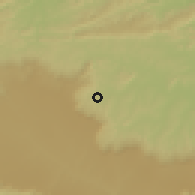 Shaded relief of the 60 km around Crato, drawn from the GMTED2010 grid