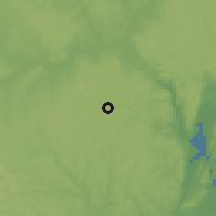 Shaded relief of the 60 km around Cruz das Almas, drawn from the GMTED2010 grid