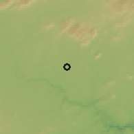 Shaded relief of the 60 km around Delmiro Gouveia, drawn from the GMTED2010 grid