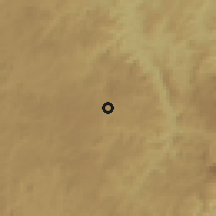Shaded relief of the 59 km around Diamantina, drawn from the GMTED2010 grid