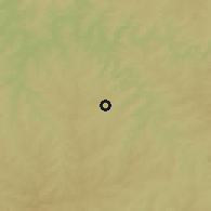 Shaded relief of the 57 km around Dois Vizinhos, drawn from the GMTED2010 grid