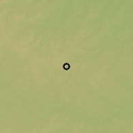 Shaded relief of the 58 km around Dourados, drawn from the GMTED2010 grid