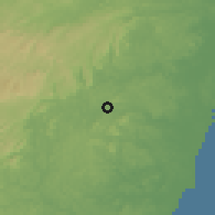 Shaded relief of the 60 km around Escada, drawn from the GMTED2010 grid