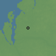 Shaded relief of the 60 km around Ananindeua, drawn from the GMTED2010 grid