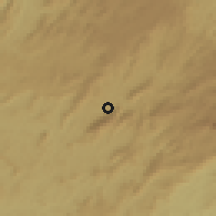 Shaded relief of the 58 km around Extrema, drawn from the GMTED2010 grid