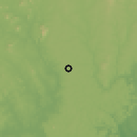 Shaded relief of the 60 km around Feira de Santana, drawn from the GMTED2010 grid
