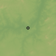 Shaded relief of the 60 km around Floriano, drawn from the GMTED2010 grid