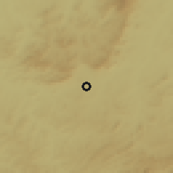 Shaded relief of the 59 km around Goianésia, drawn from the GMTED2010 grid