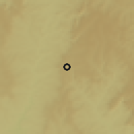 Shaded relief of the 59 km around Goiatuba, drawn from the GMTED2010 grid