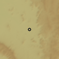 Shaded relief of the 59 km around Guanambi, drawn from the GMTED2010 grid