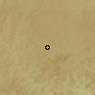 Shaded relief of the 59 km around Guanhães, drawn from the GMTED2010 grid