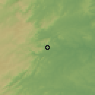Shaded relief of the 60 km around Guarabira, drawn from the GMTED2010 grid
