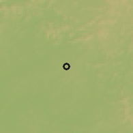 Shaded relief of the 60 km around Guarantã do Norte, drawn from the GMTED2010 grid