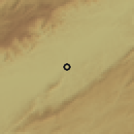 Shaded relief of the 58 km around Guaratinguetá, drawn from the GMTED2010 grid