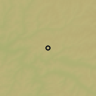 Shaded relief of the 58 km around Ibitinga, drawn from the GMTED2010 grid