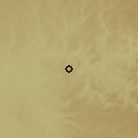 Shaded relief of the 59 km around Igarapava, drawn from the GMTED2010 grid