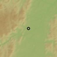 Shaded relief of the 59 km around Ipatinga, drawn from the GMTED2010 grid