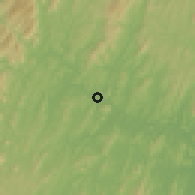 Shaded relief of the 59 km around Ipiaú, drawn from the GMTED2010 grid