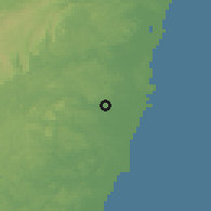 Shaded relief of the 60 km around Ipojuca, drawn from the GMTED2010 grid