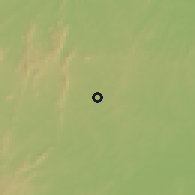 Shaded relief of the 60 km around Acopiara, drawn from the GMTED2010 grid